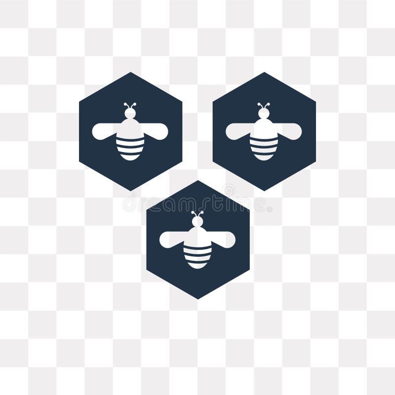 Honeycomb vector icon isolated on transparent background, Honeycomb transparency concept can be used web and mobile royalty free illustration