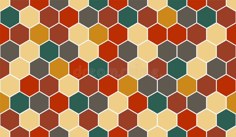 Honeycomb vector pattern for design textiles and backgrounds royalty free illustration