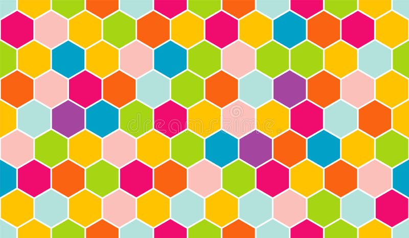 Honeycomb vector pattern for design textiles and backgrounds stock illustration