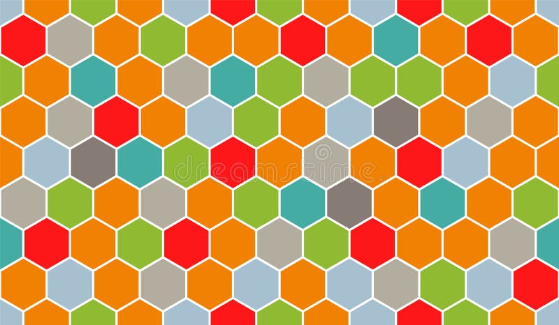 Honeycomb vector pattern for design textiles and backgrounds vector illustration