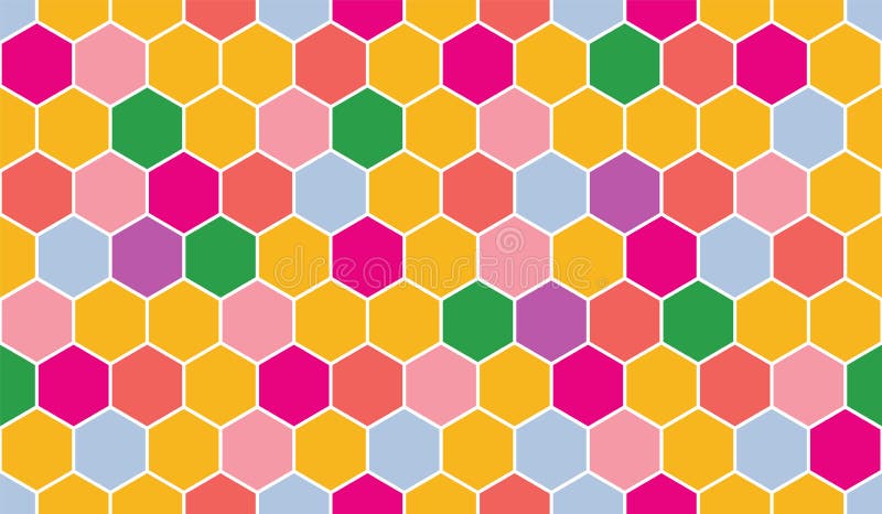 Honeycomb vector pattern for design textiles and backgrounds vector illustration