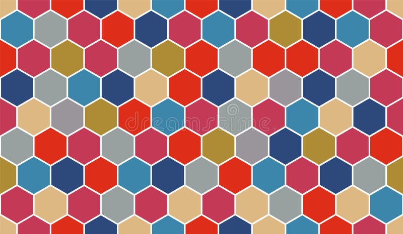 Honeycomb vector pattern for design textiles and backgrounds. Honeycomb vector pattern for clothing design. Trendy pattern for decoration and design of textile products