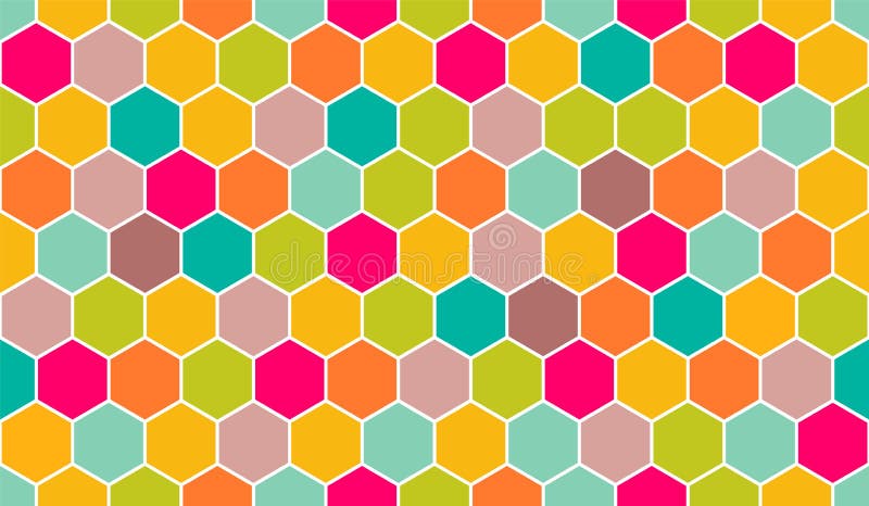 Honeycomb vector pattern for design textiles and backgrounds vector illustration