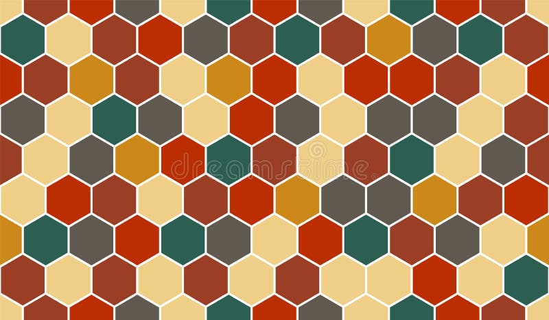Honeycomb vector pattern for design textiles and backgrounds royalty free illustration