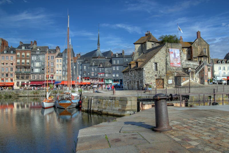 Honfleur, France stock image. Image of night, honfleur - 15462277