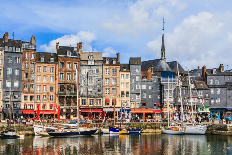 Honfleur, Calvados, Francia Fotografia Stock Editoriale Immagine di