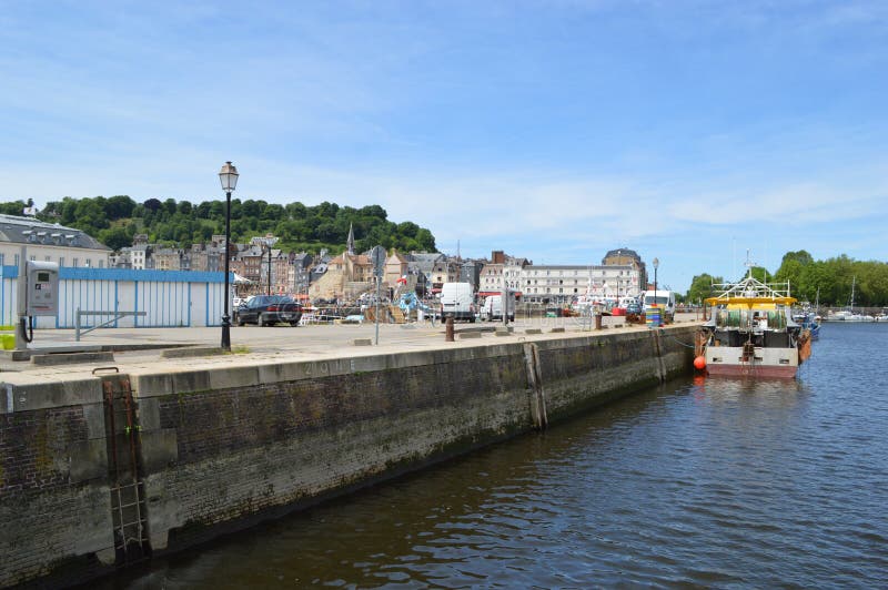 Honfleur in France editorial stock photo. Image of heritage 97447428
