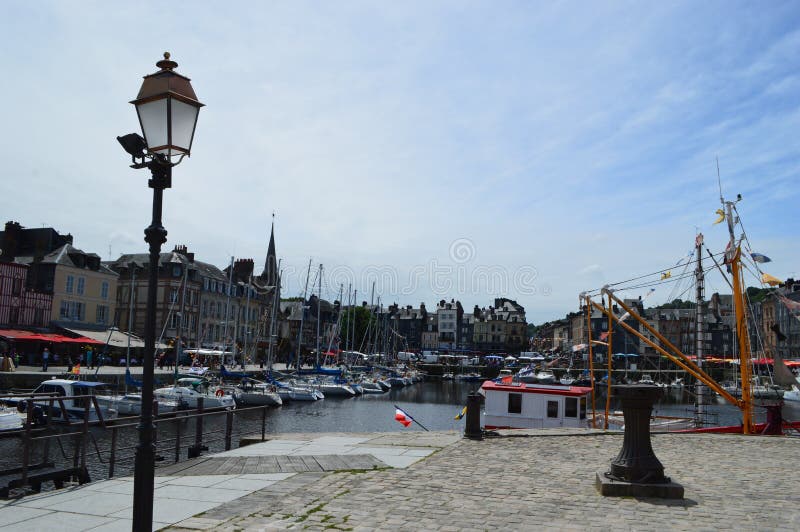Honfleur in France editorial stock image. Image of ferry 97447684