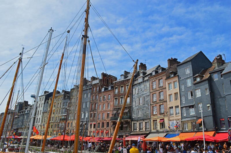 Honfleur in France editorial photography. Image of port 97447687