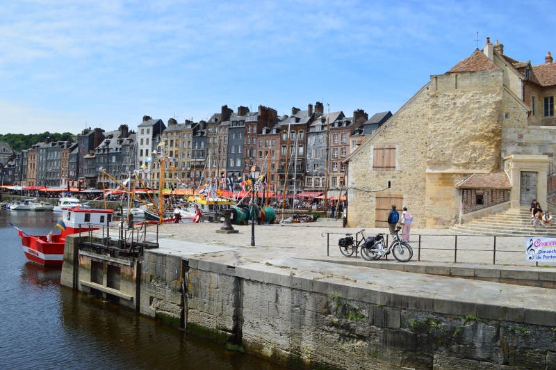 Honfleur in France editorial photo. Image of village 97447696