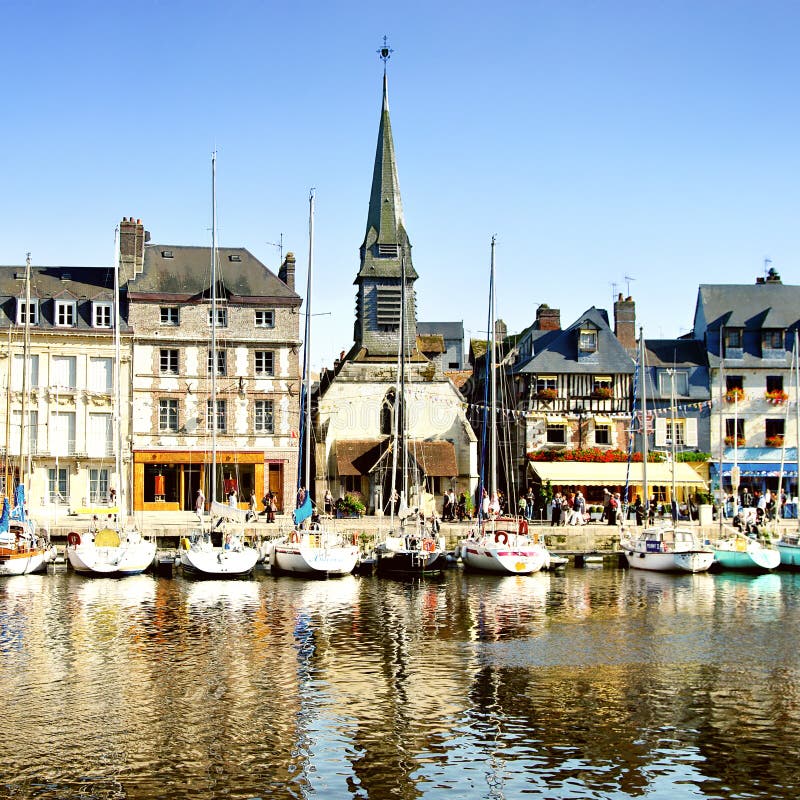 Honfleur town stock image. Image of cityscape, ocean, aged - 6614101