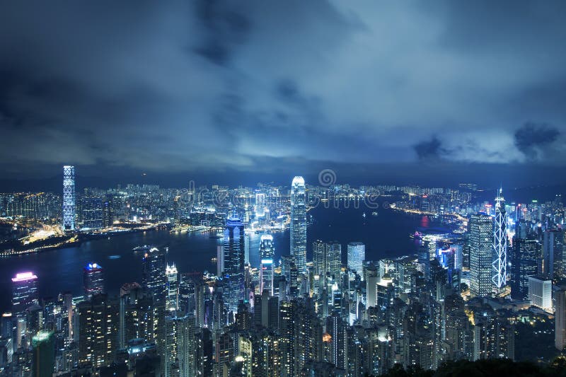 Hong Kong Peak Tram stock image. Image of kowloon, district - 9767483
