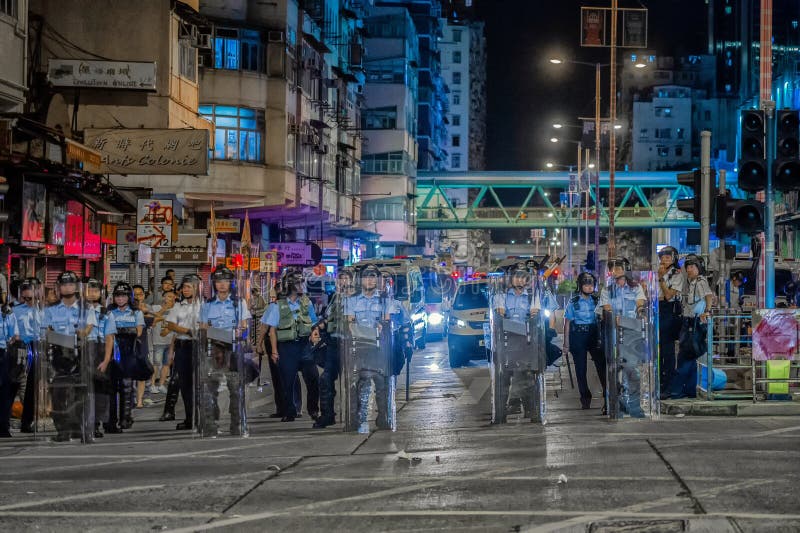 2019 Hong Kong Anti-Extradition Bill Protests stock afbeelding 2019 Hong Kong Anti-Extradition Bill Protests stock afbeelding