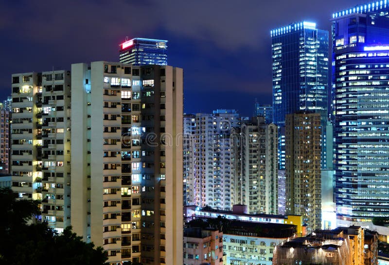 Hong Kong Apartment Building Stock Image Image of metropolis