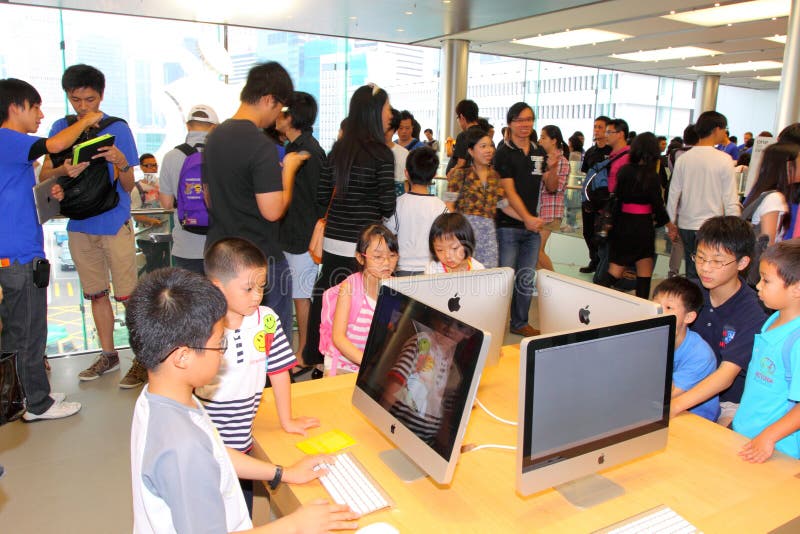 Hong Kong : Apple Store stock image