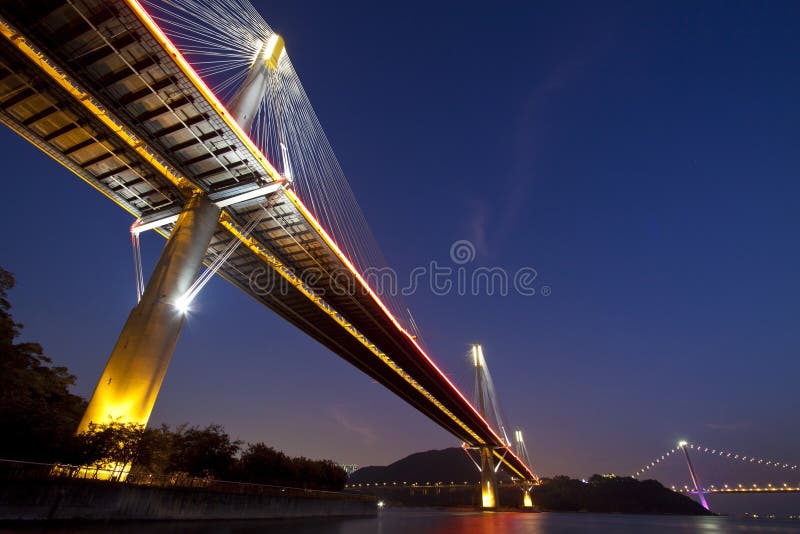 Hong Kong bridges at night