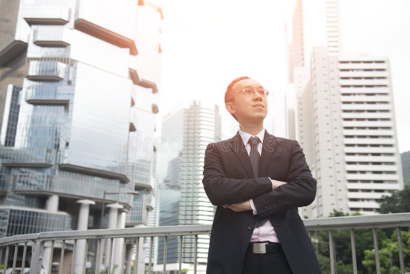 Hong kong business man stock photos