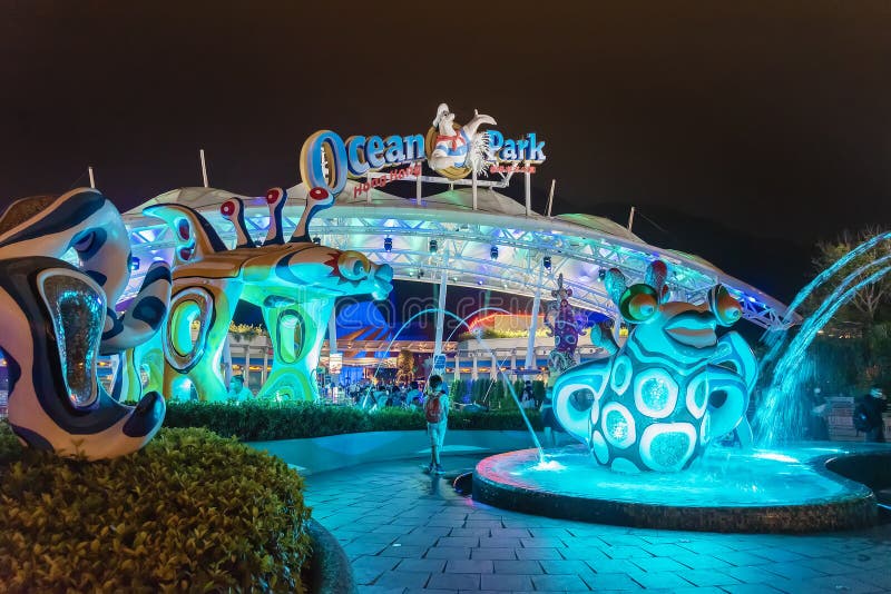 Main Entrance of Ocean Park Hong Kong Editorial Stock Image - Image of