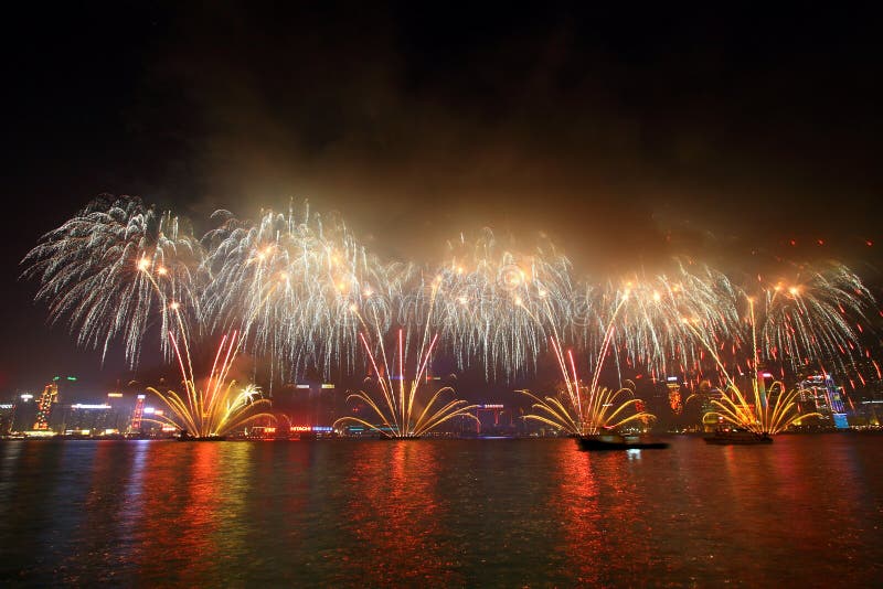 Hong Kong Chinese New Year fireworks 2011