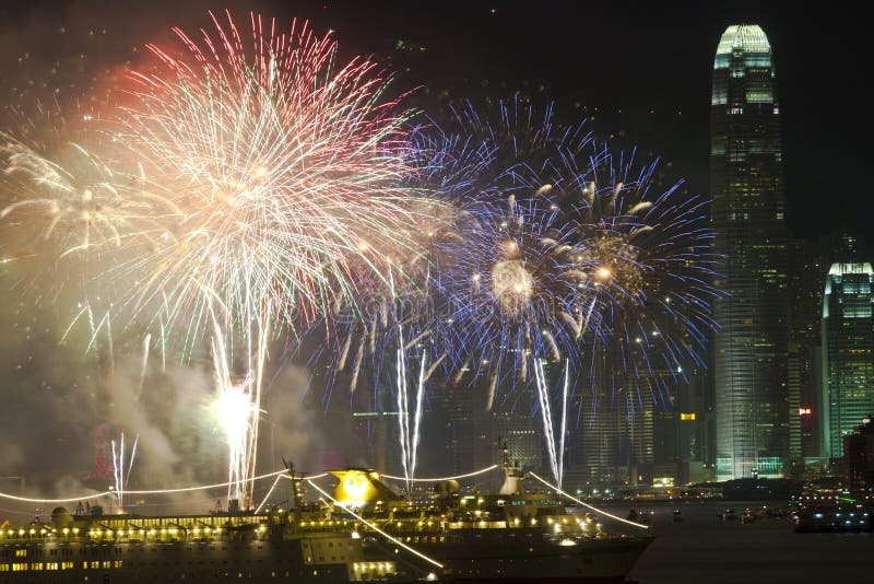 Hong Kong Chinese New Year fireworks