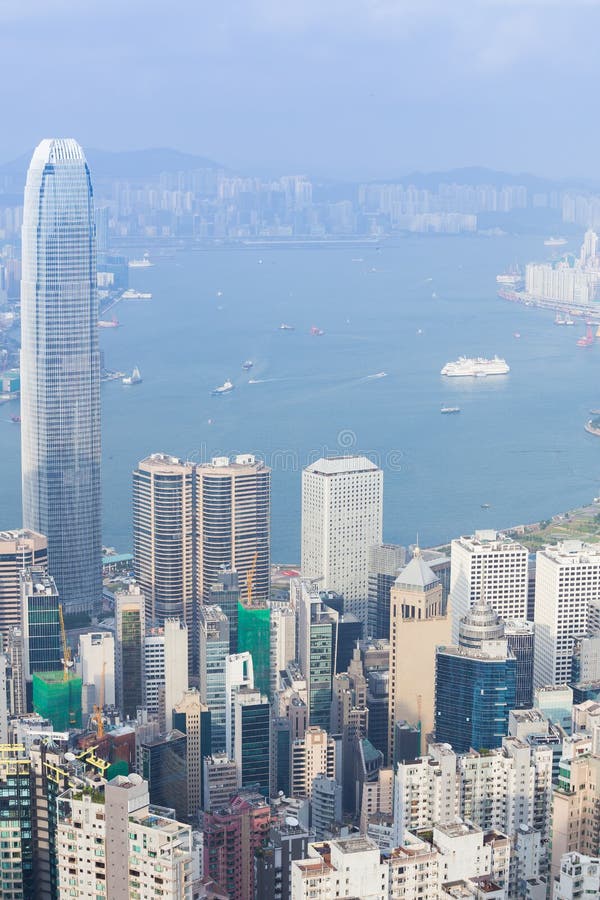 Hong Kong City, View from the Peak Stock Image - Image of beautiful