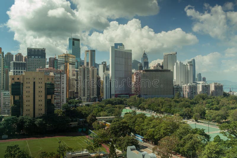 Hong Kong cityscape in daytime royalty free stock photography Hong Kong cityscape in daytime royalty free stock photography