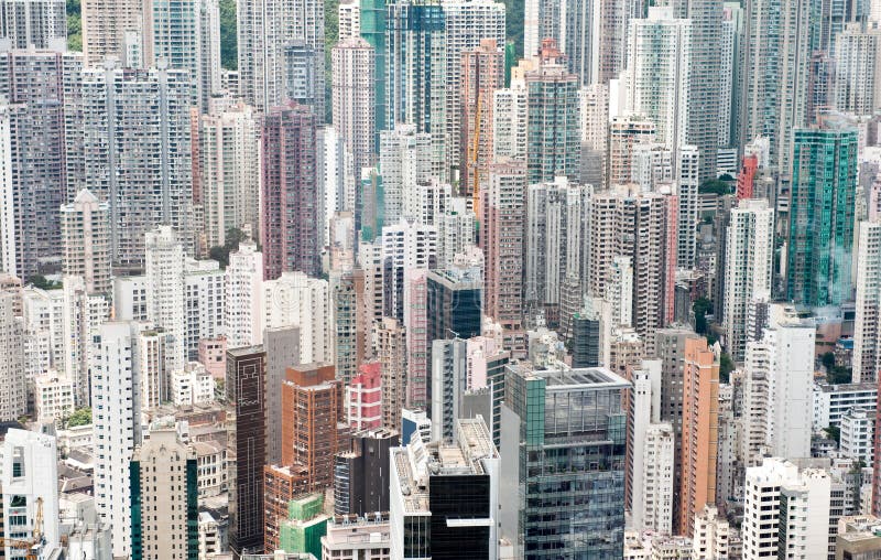 Hong-Kong denso poblada Hong-Kong denso poblada