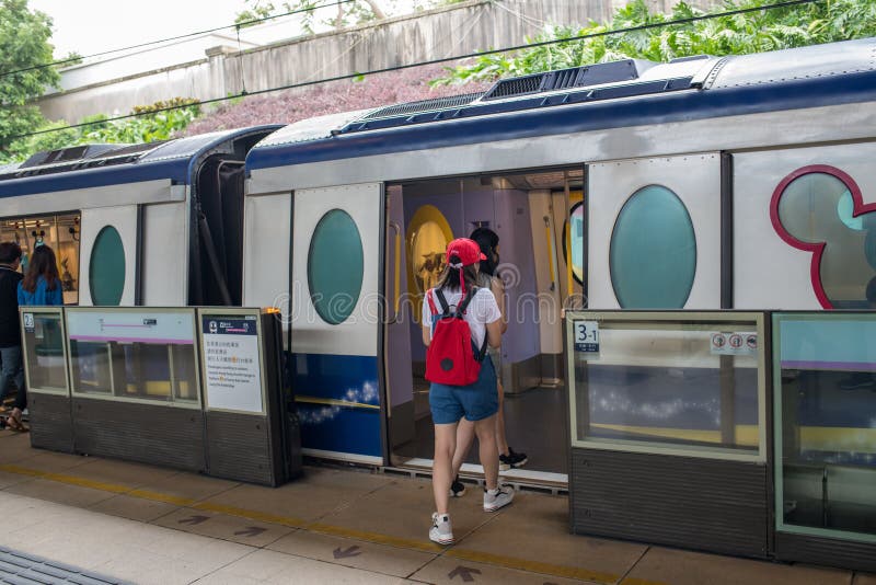 Hong Kong Disneyland Train Station Editorial Photography - Image of