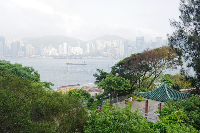 Hong Kong downtown royalty free stock image