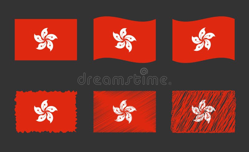 Hong Kong Flag Set, Official Colors and Proportion of the Flag of Hong ...