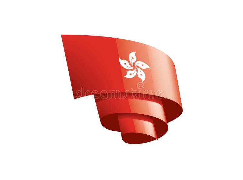 Hong Kong Flag, Vector Illustration On A White Background ...