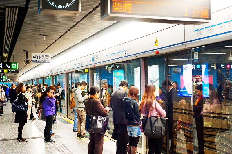Hong Kong gångtunnel arkivbild Hong Kong gångtunnel arkivbild