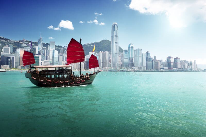 Hong- Kongwolkenkratzer stockbild. Bild von stadt, hong - 17521163