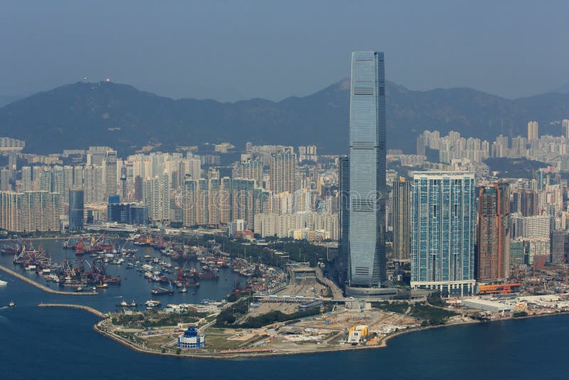 Hong Kong horisont royaltyfri fotografi Hong Kong horisont royaltyfri fotografi