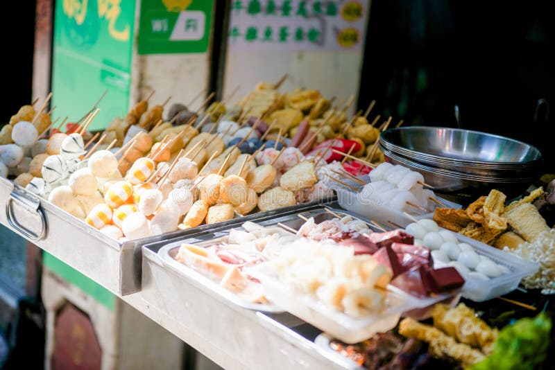 Hong Kong - January 14, 2018 :Hong Kong Street Food at Food Stall in