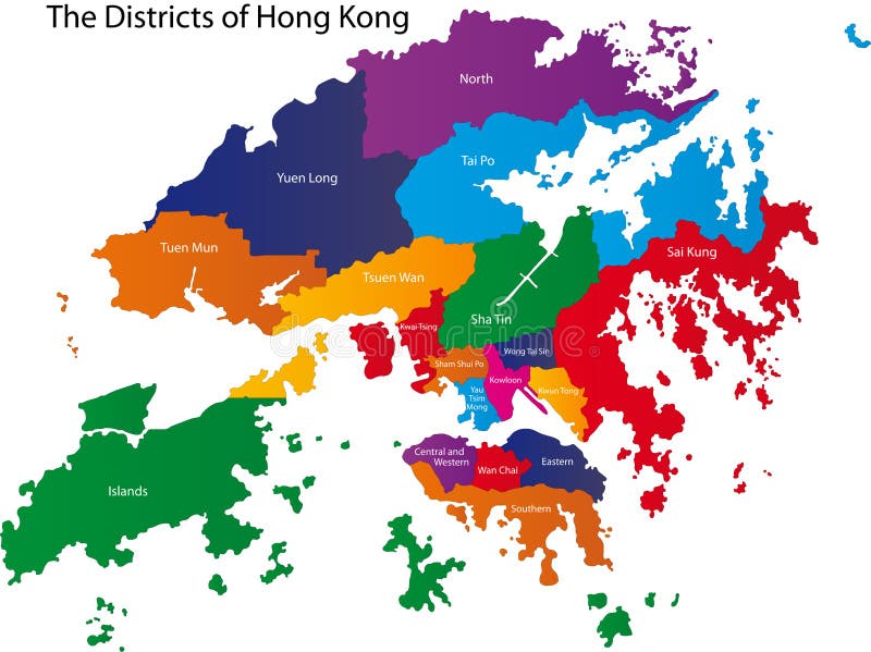 Map Of Hong Kong Districts