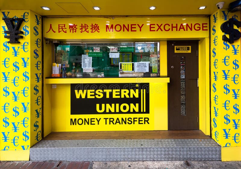 Western Union, Hong Kong editorial stock photo. Image of multinational -  240825363