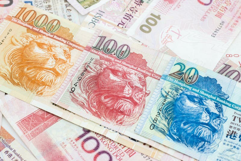 Hong Kong money stock photos