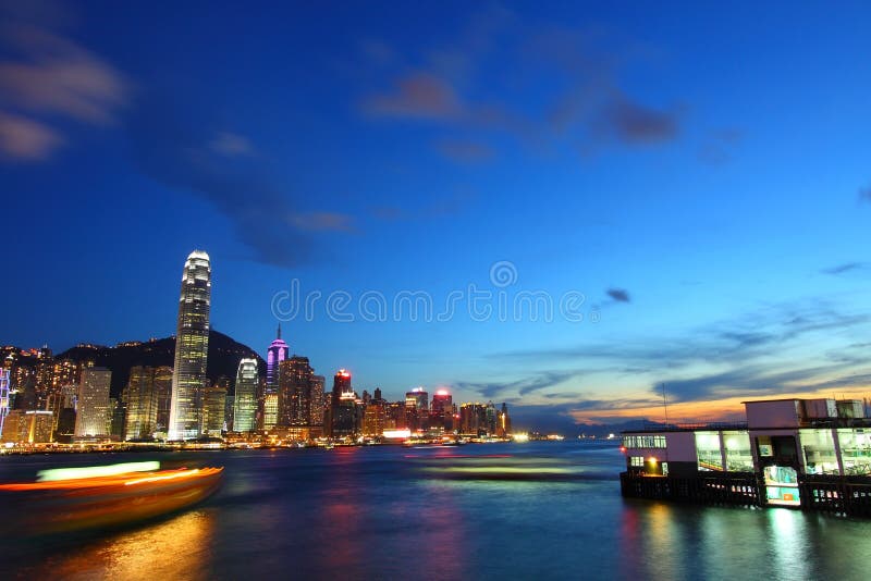 Hong Kong at night