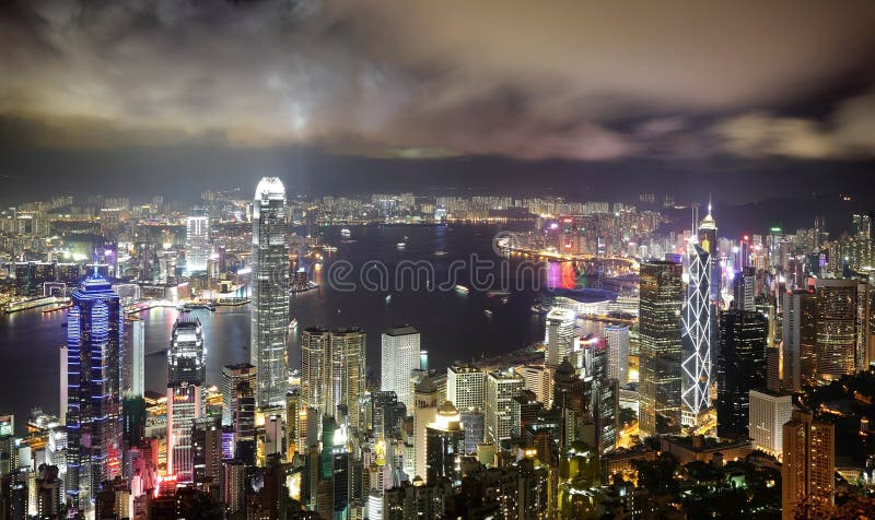 Hong Kong night view