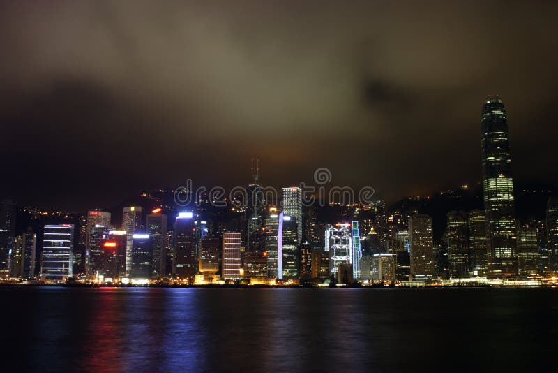 Hong Kong night view royalty free stock photography