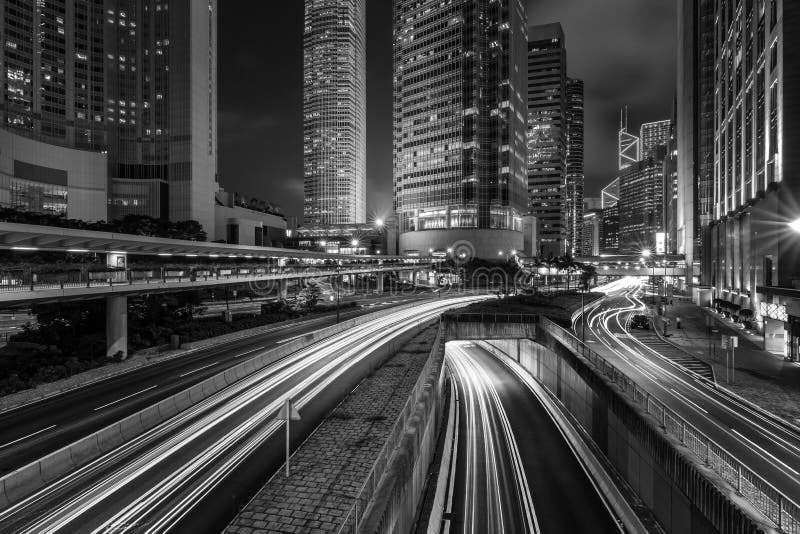 Hong Kong nowożytna architektura Czarny I Biały obrazy stock Hong Kong nowożytna architektura Czarny I Biały obrazy stock