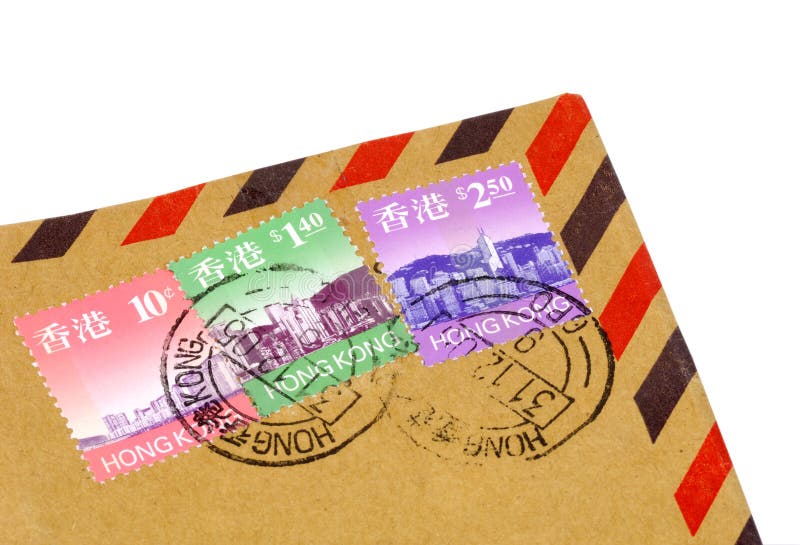 Hong Kong Postage editorial image. Image of airmail, postmark - 442515