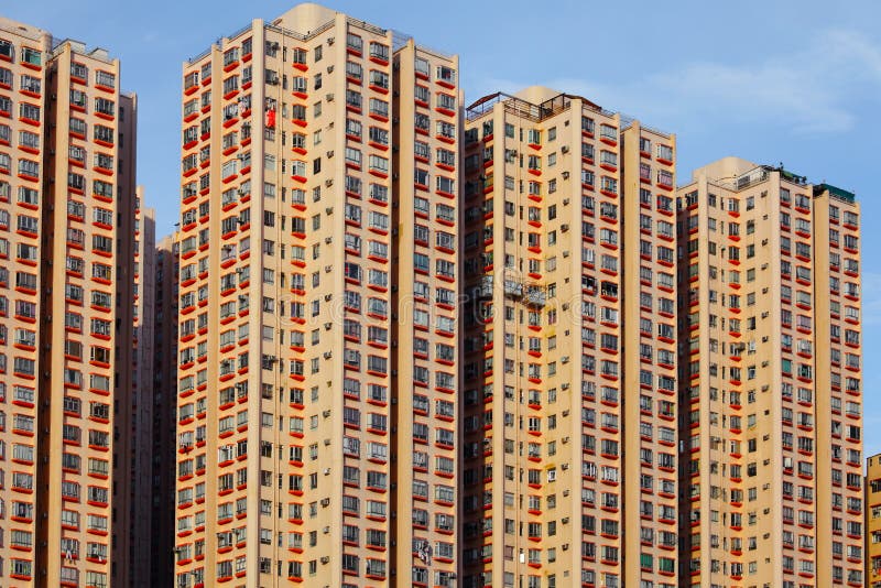 Hong Kong residential building royalty free stock images