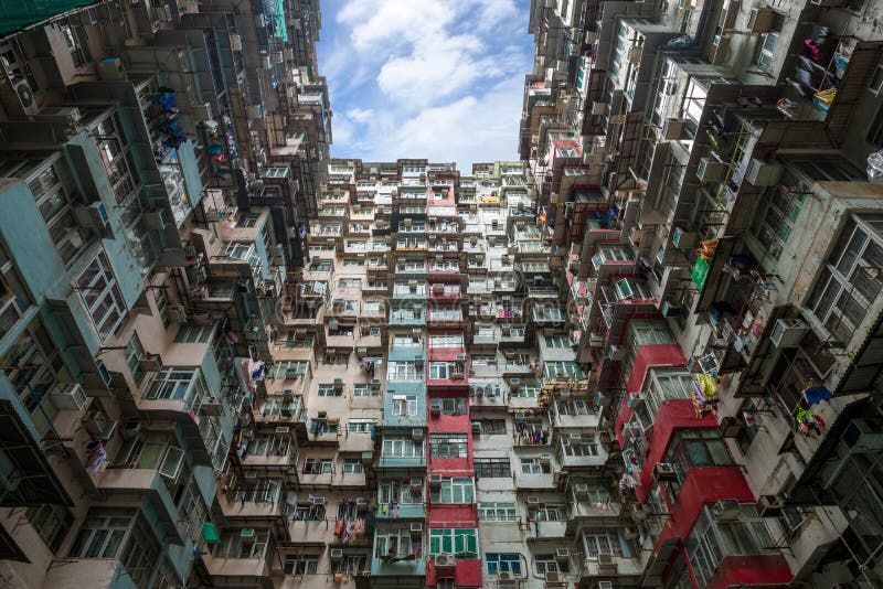 Apartamento residencial en Hong Kong fotografía de archivo libre de regalías