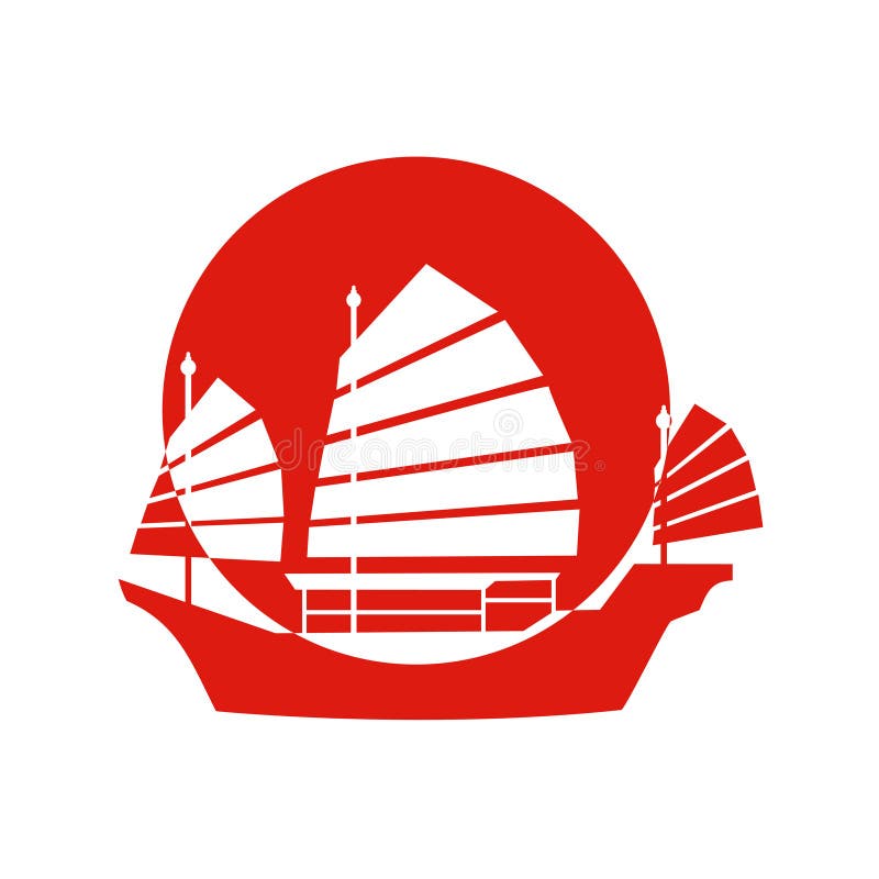 Hong Kong ship icon vector illustration