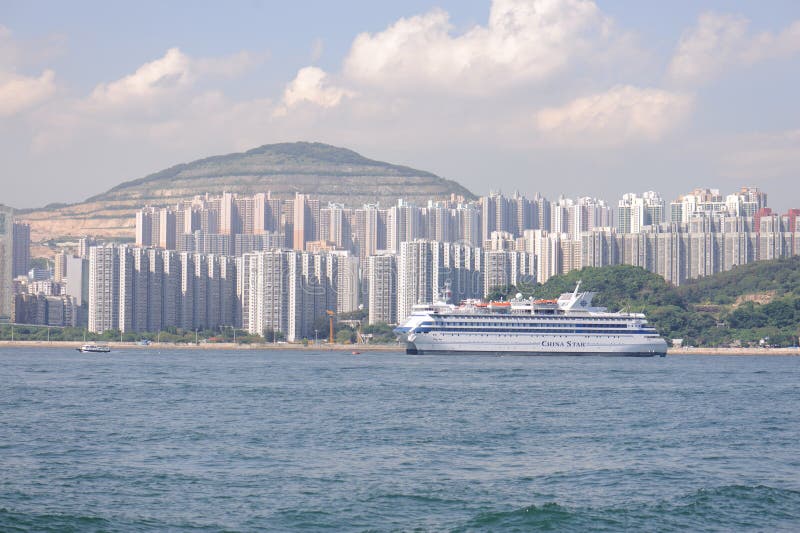 Hong Kong skyline stock images