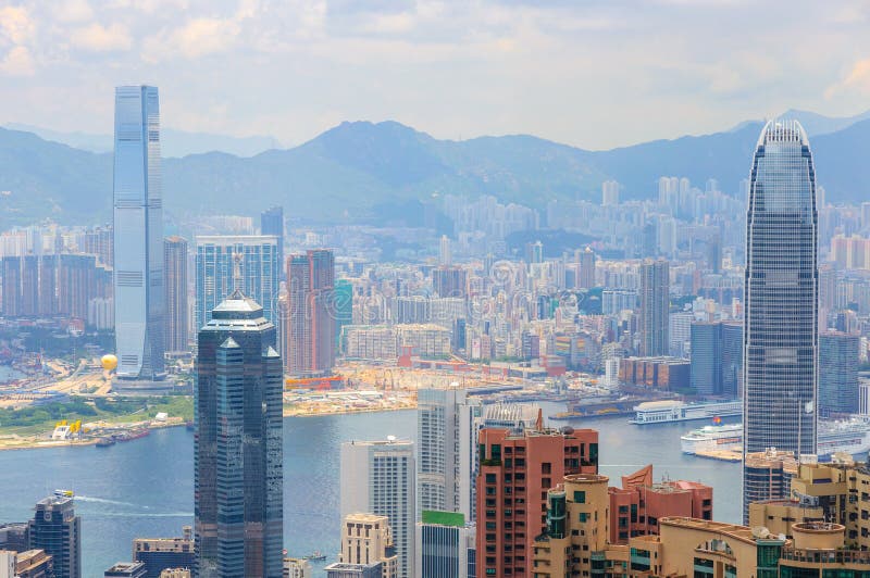 Hong Kong Skyscraper Stock Image Image Of Asia Colorful 37117485