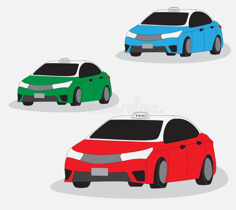 Hong Kong taxibil Kina royaltyfri illustrationer