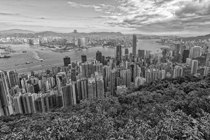 Hong Kong Aerial View stock image. Image of hong, morning - 36241217